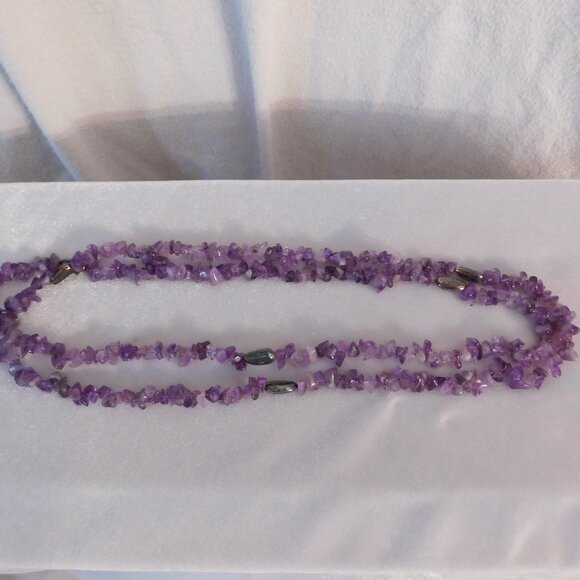 Ladies Coldwater Creek Genuine Amethyst Necklace - Picture 4 of 4